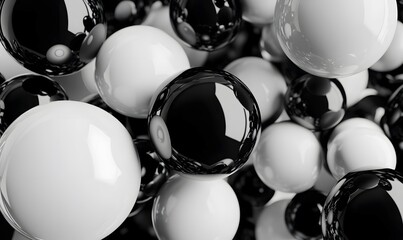 The World of Black and White --- Creative 3D Art