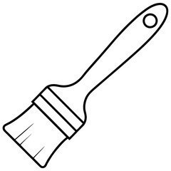 Obraz premium paintbrush outline coloring book page line art illustration digital drawing