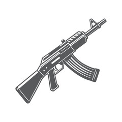 ak47 gun vector design template 