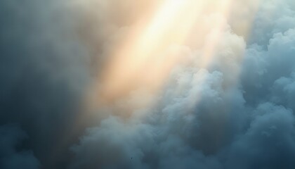 Fototapeta premium dreamlike light effect in a blue-gray smoky atmosphere