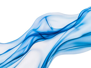 blue smoke on a white background