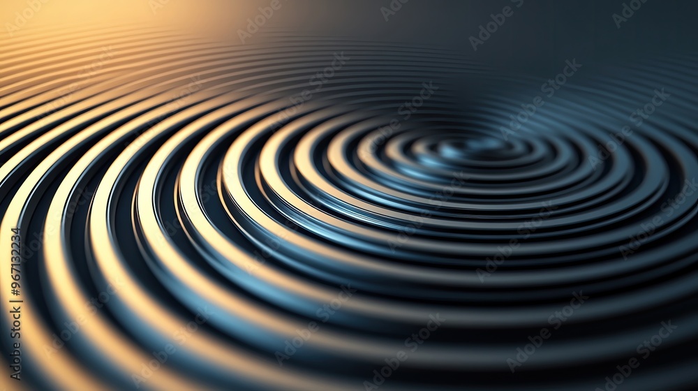 Poster tranquil water ripples create mesmerizing patterns, reflecting soft light in a serene environment, p