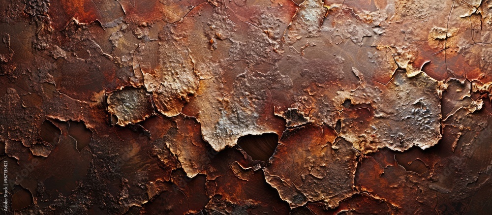 Leinwandbilder a rusty weathered plate textured with corrosion creates a striking image for presentation background