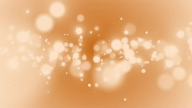 Orange color blur and defocused particles modern futuristic background 