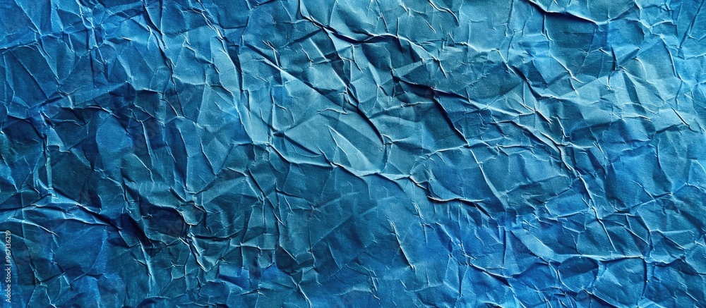 Aufkleber denim colored painted paper texture serves as an abstract blue background with copy space image