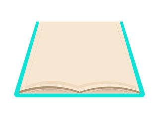 見開きの本。開いた本やノート。ベクターイラスト