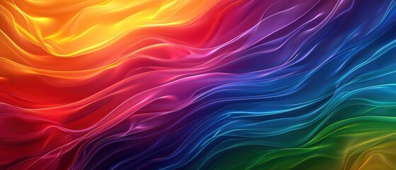 Fototapeta premium Abstract festive colorful background, Bright rainbow flag pattern