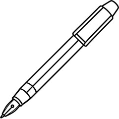 pen outline coloring book page line art illustration digital drawing