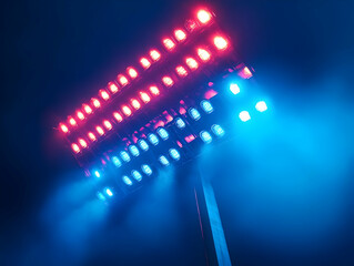 Stadium Lights Illuminate Blue Night: A Spectacular Display of Sport and Energy