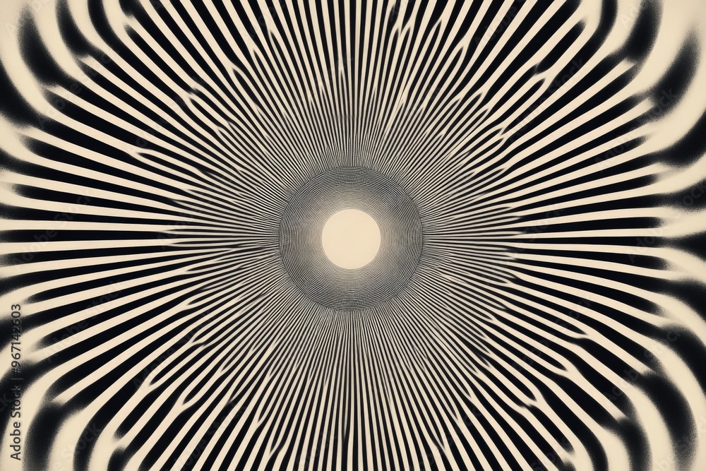 Aufkleber A visually stunning abstract artwork with a radial design and a striking central circular focus, creating an intense and hypnotic visual experience.