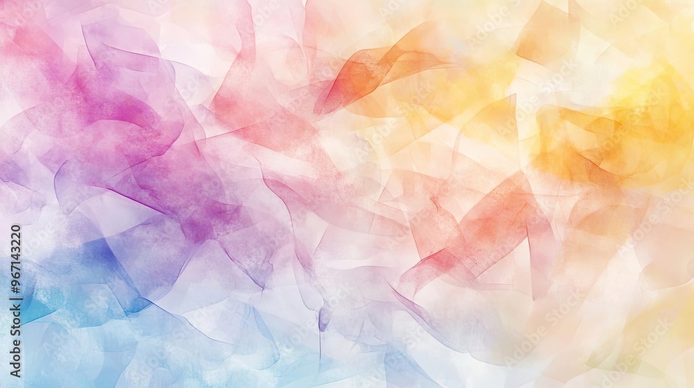 Poster a colorful abstract texture featuring soft hues of pink, yellow, and blue, ideal for background use 