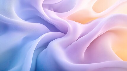 Obraz premium Elegant silk fabric wave in soft pastel colors, perfect for background designs and artistic displays.