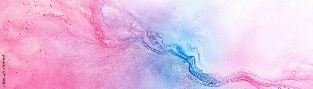 Poster a vibrant abstract swirl of pink and blue colors creating a soothing and dynamic visual effect, perf