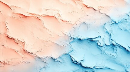 Obraz premium Abstract texture blending soft orange and blue hues, showcasing a smooth and vibrant appearance perfect for backgrounds and designs.