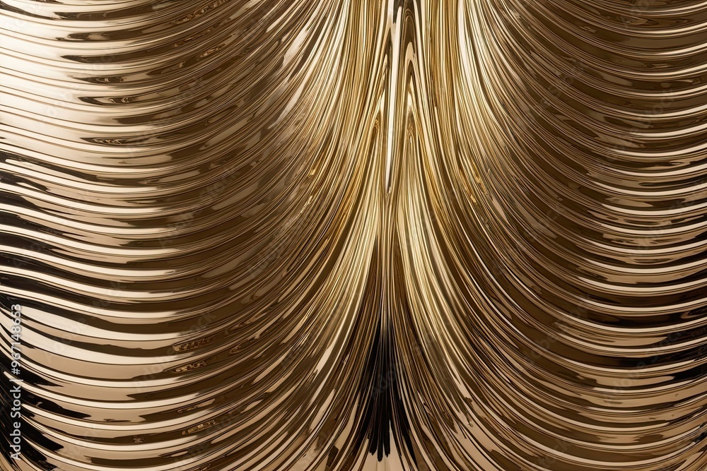 Poster sophisticated metallic wave backdrop design for elegant events