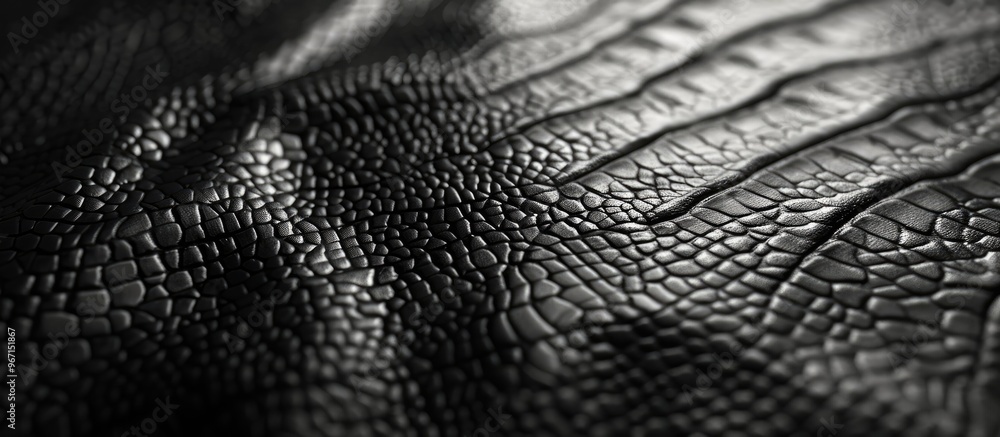 Poster texture of black leather background with copy space image