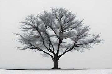 Dry Branches Isolated on White Background