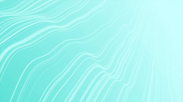 Cyan color parallel lines forming wavy pattern modern futuristic background