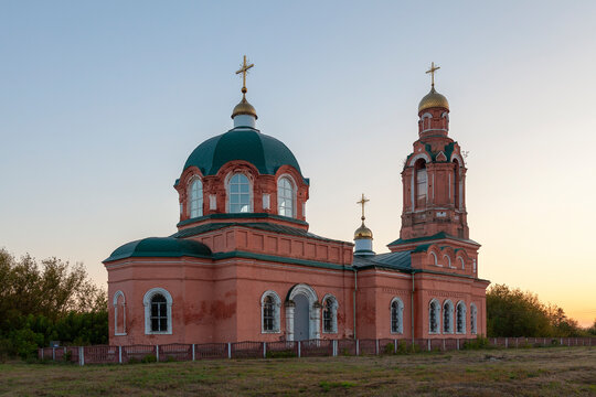 The Church of the Holy Trinity in the village of Malinki, Lipetsk region, Russia