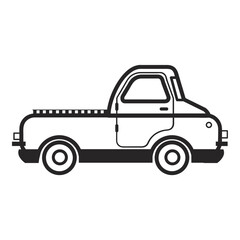 truck isolated on white