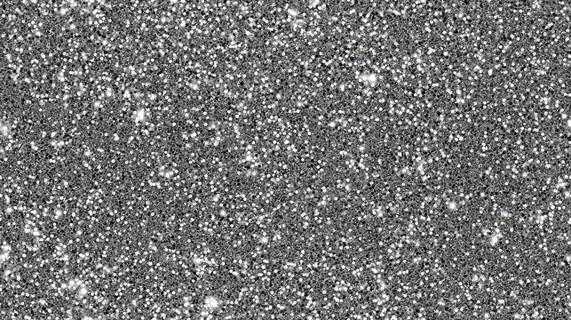 Fototapeta Silver glitter texture in a seamless square tile format