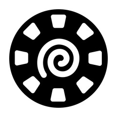 Glyph style icon of owia kokroko