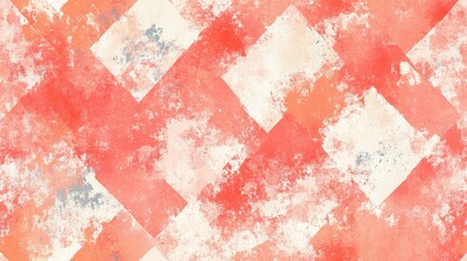 Seamless watercolor design featuring a brush pattern in a geometric rustic style Vibrant psychedelic color wallpaper with hues of coral red and white Timeless hippie inspired canvas with an aged w