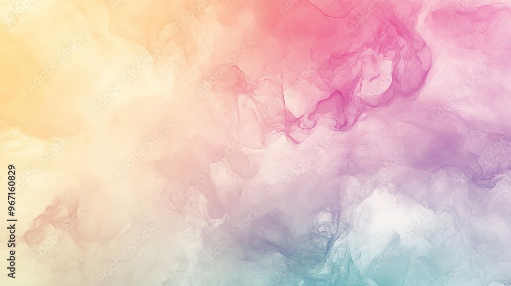 Poster a vibrant abstract background featuring soft pastel colors blending harmoniously, ideal for artistic