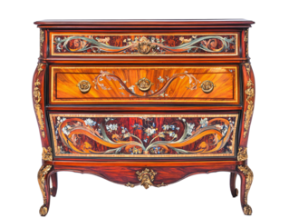 a close up of a dresser