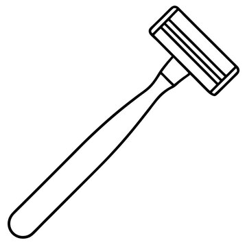 recommend clip art: razor outline coloring book page line art illustration digital drawing