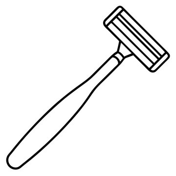 recommend clip art: razor outline coloring book page line art illustration digital drawing