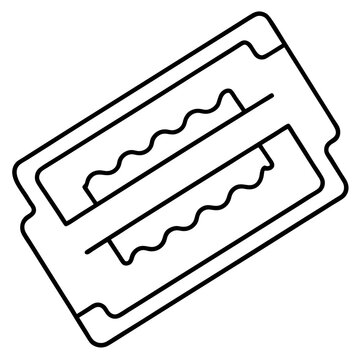 recommend clip art: razor blades outline coloring book page line art illustration digital drawing