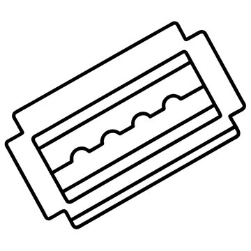 recommend clip art: razor blades outline coloring book page line art illustration digital drawing