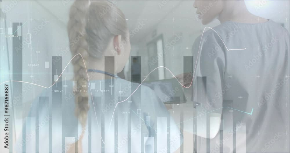 Poster Animation of statistics and data processing over diverse doctors
