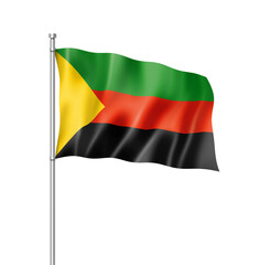 Azawad MNLA flag isolated on white