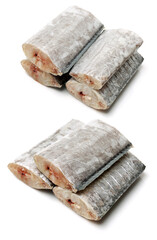 asian ribbon fish on white background