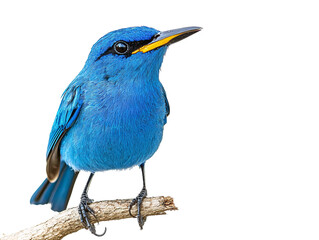 a blue bird on a branch