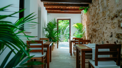 Obraz premium Restaurant Cana Pepeta Ibiza Was Great Restaurant