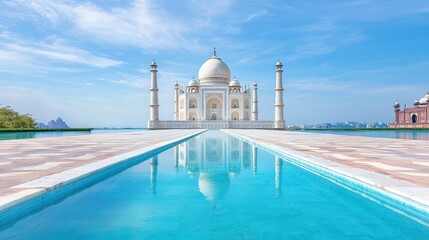 Naklejka premium Captivating Travel Photography: Exploring Iconic Landmarks with Excitement and Wonder