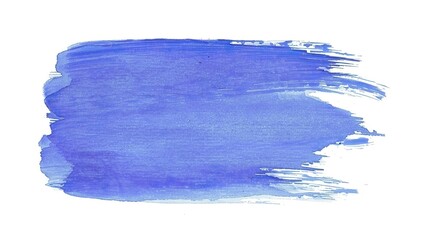 Vibrant Hand-Drawn Watercolor Brush Stroke Isolated on a White Background, Artistic Expression with Colorful Paint Stroke