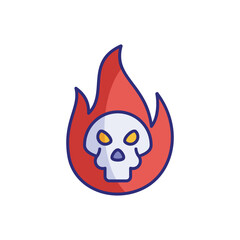 Skull vector icon
