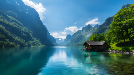 Fototapeta premium Reflection Mountains 