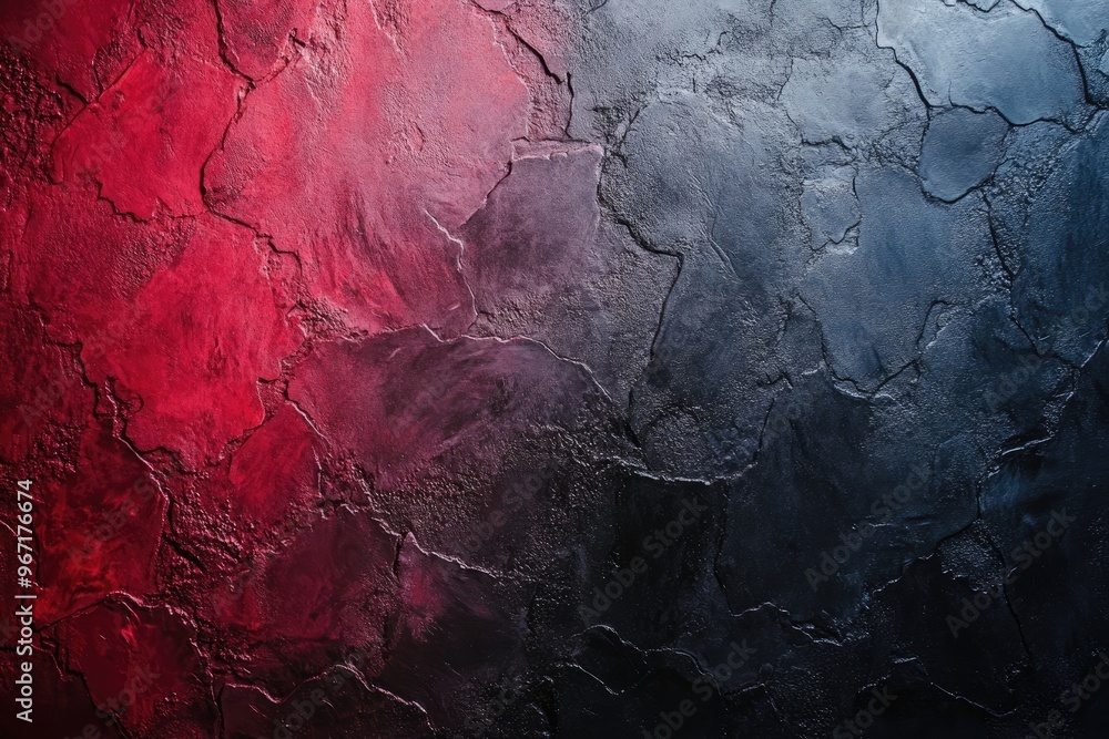 Poster dark textured background with red and blue lighting. perfect for use in design projects or as a back