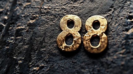 Weathered Textured Architectural Patterns of Vintage Numerals