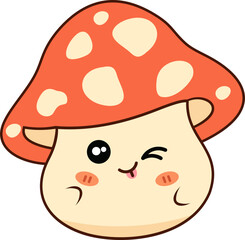 Cute Mushroom Illustration