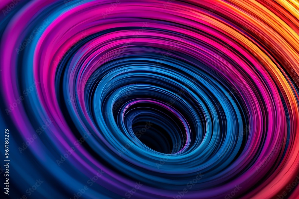 Poster vibrant swirling colors create a mesmerizing vortex effect, perfect for abstract design and artistic
