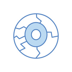 Eyeball vector icon