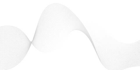 Abstract Digital wave line modern carve blend stripe line flowing futuristic technology white line glowing element line moving creative concept science technology crate for thin vector background.