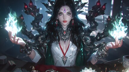 Powerful Woman with Mystical Abilities.