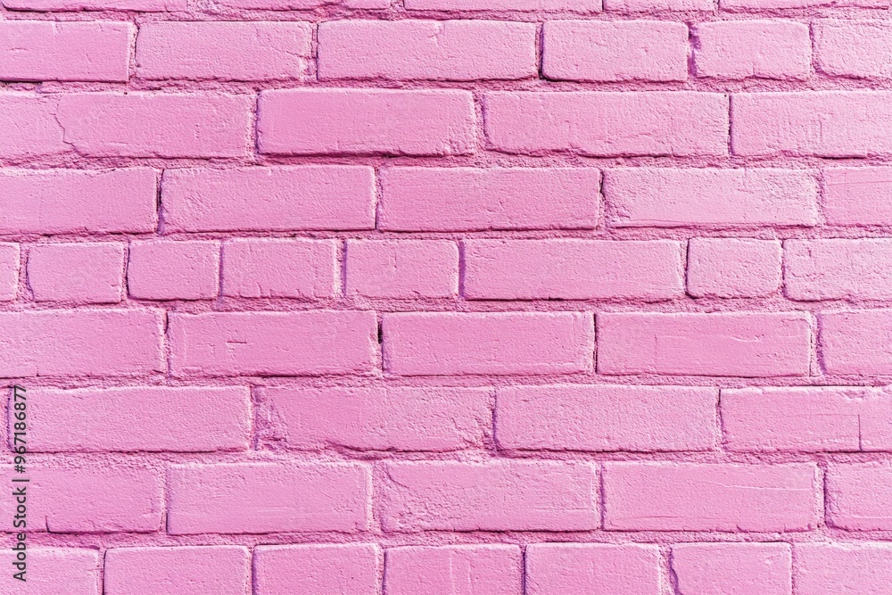 Poster pink brick wall texture. great for adding a touch of color and texture to any design project.